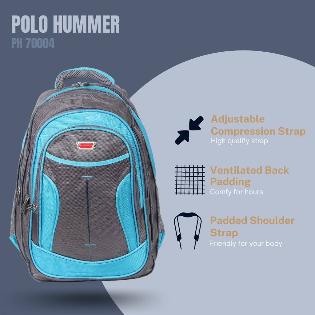 Ransel Unisex Expanding POLO HUMMER - PH 70004