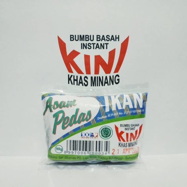 

Bumbu Basah Instant KINI Khas Minang - ASAM PEDAS IKAN