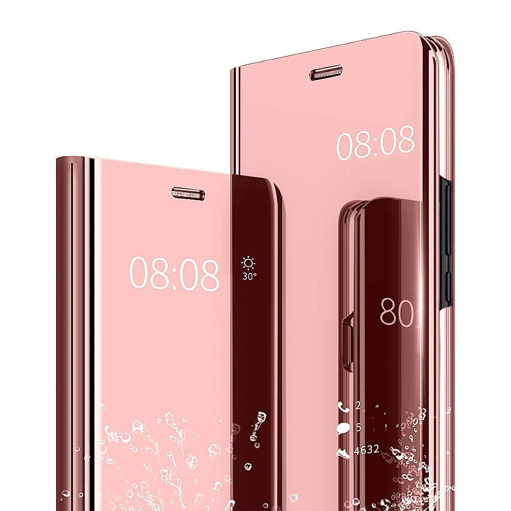 Flip View Vivo Y19 - Casing Case Cover Clear Standing Mirror