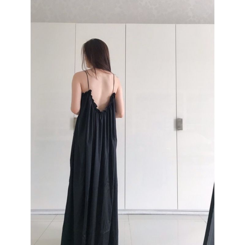 Monica long dress satin