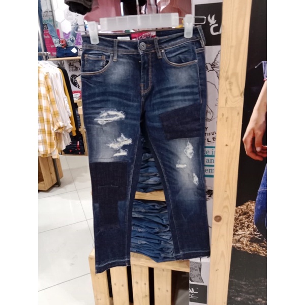 Celana jeans wanita, celana jeans wanita model sobek tambalan CARDINAL GIRL 100% original