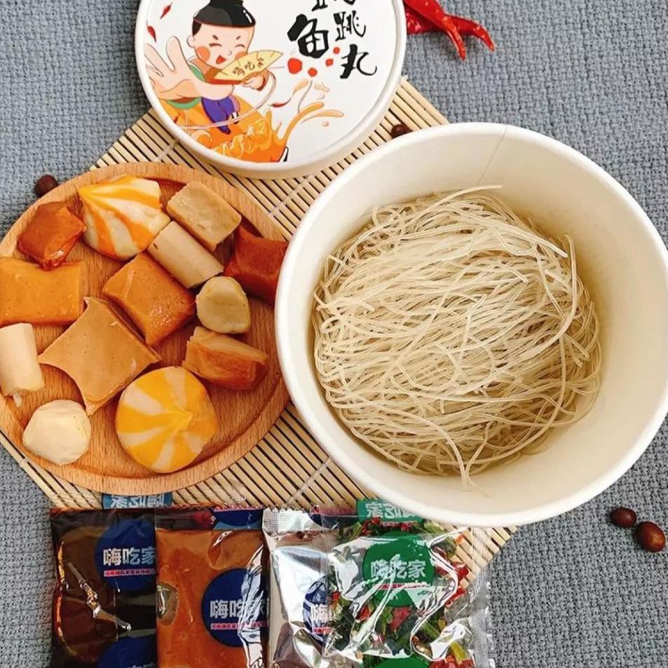 

Terbaru 5.5 READY STOCK Hai Chi Jia Mala Oden Golden Fishball Potato Noodle