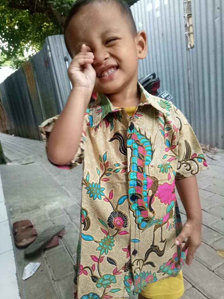 Couple Batik Khan - Atasan Batik  Dewasa Anak Merak Soft Sarimbit Keluarga Blouse