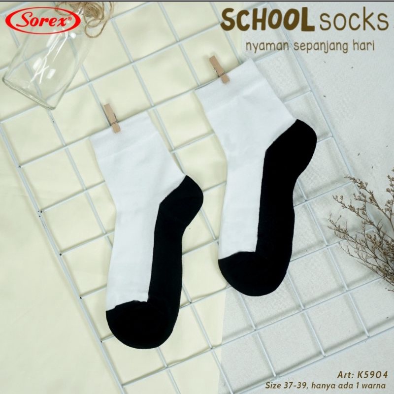 Kaos kaki anak sekolah Sorex K5904 uk sepatu37 - 39