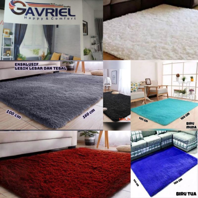 cod karpet bulu rasfur premium tebal 5 5cm  165 x 103  lebih panjang   tebal  karpet bulu rasfur lem