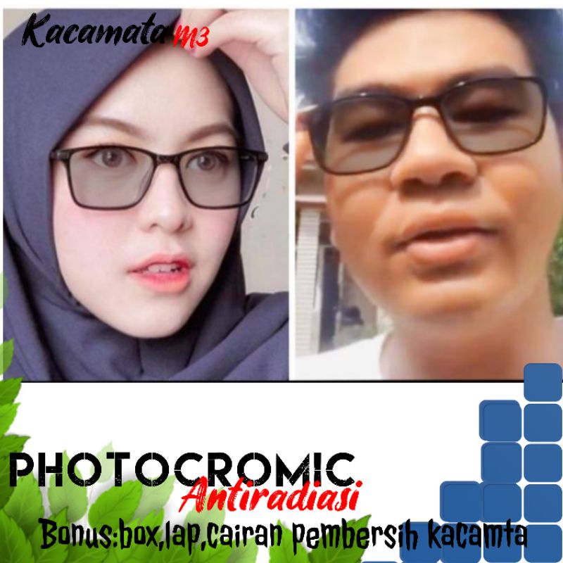 kacamata lensa photocromic antiradiasi boleh pilih yang blueray bisa normal minus plus cilinder tergantung permintaan sampai minus 5 cyl 2 harga masih sama tulis saja pesanan kaka di catatan saat order free box lap cairan pembersih kode 3121 size50-18-140