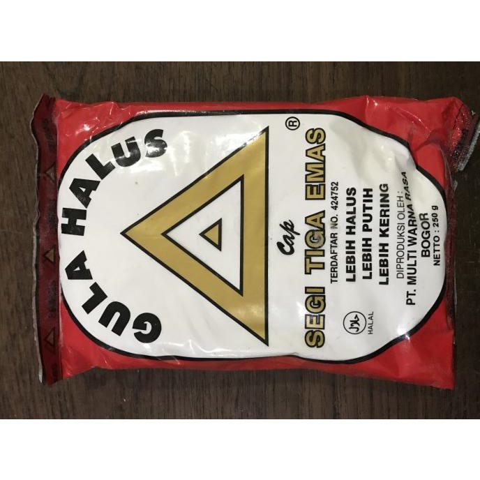 

Promo Awal tahun Gula Halus Cap Segitiga Emas 250gr Promo Awal tahun
