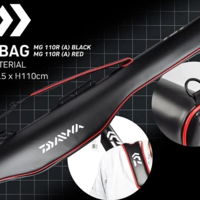 alat pancing mantul habis tas pancing daiwa original 110 cm - Merah
