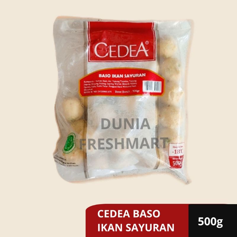 

Cedea Bakso Ikan Sayuran/bakso ikan sayuran goreng 500 gram
