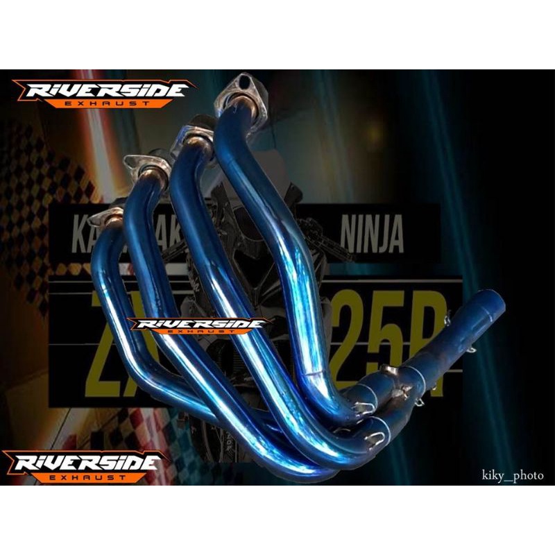 Header / Leheran Knalpot Racing pnp Kawazaki Ninja Zx25R zx6r zx10r Full BlueMoon Roll Bending