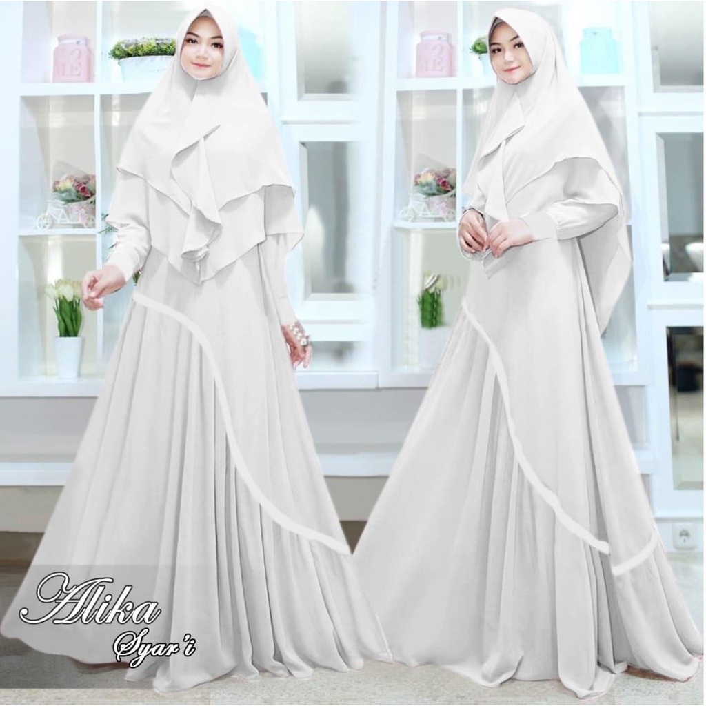 Alika Syrai Set / Gamis Wanita Syari