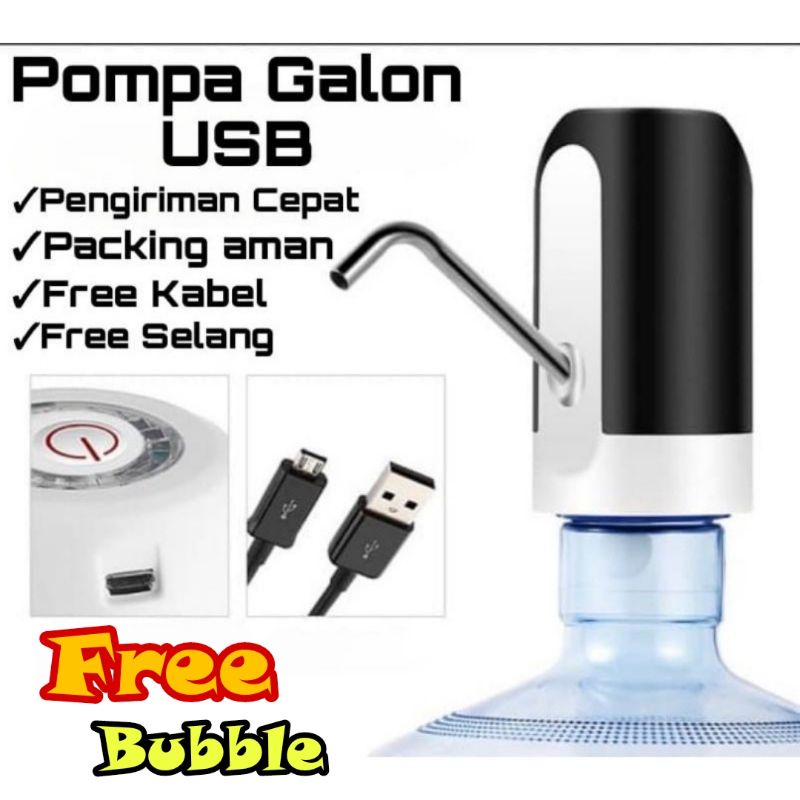 Pompa Galon/Pompa Galon USB Recharge/Pompa Aqua Galon Portable