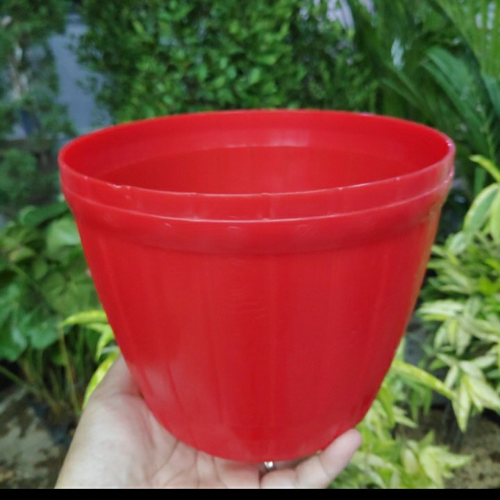 Pot Gentong Merah 18 6 pcs