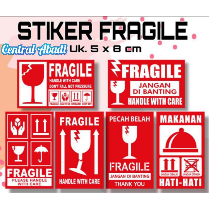

Stiker Fragile5 x 8 cm Untuk Pengiriman Aman