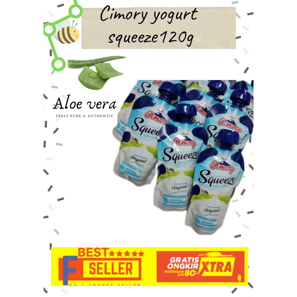

Susu Cimori/ Susu Yogurt /Susu Cimory/ Squeeze Yogurt 120 Gram/ Cimori Squese Aloe vera/6pcs