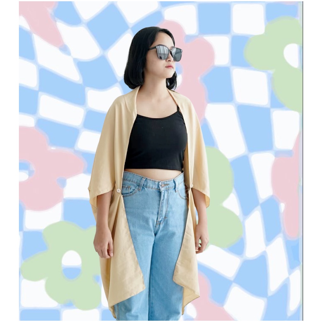 BEFAST - ZFS OOTD Cardigan NAMI / FENTE SCARF OUTER PLAIN / Outer Kekinian Wanita / Terbaru 2022 / Outer Trendy / Cardigan Polos Casual / Outfit Selebgram Terlaris / Fashion Wanita Modis