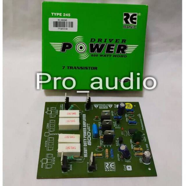 Kit Driver Power mono 600 watt 7 Transistor