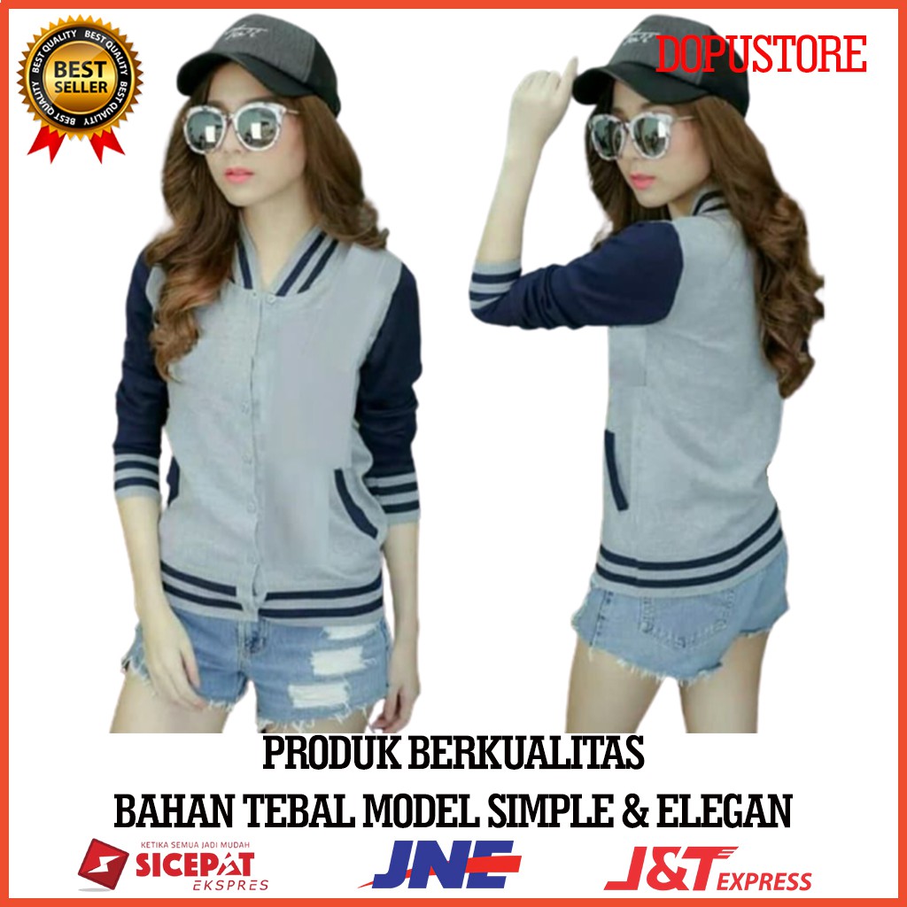 Jaket Wanita Jumbo import parasut bomber perempuan korea Jaket Wanita Jumbo import parasut bomber perempuan korea