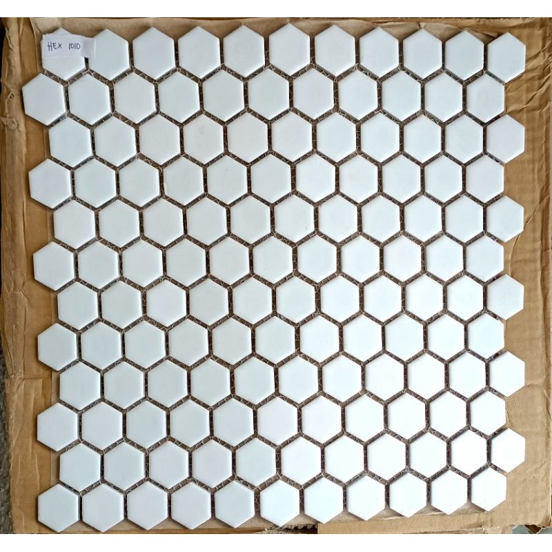 keramik mosaic kuda laut mass type HEX 1010