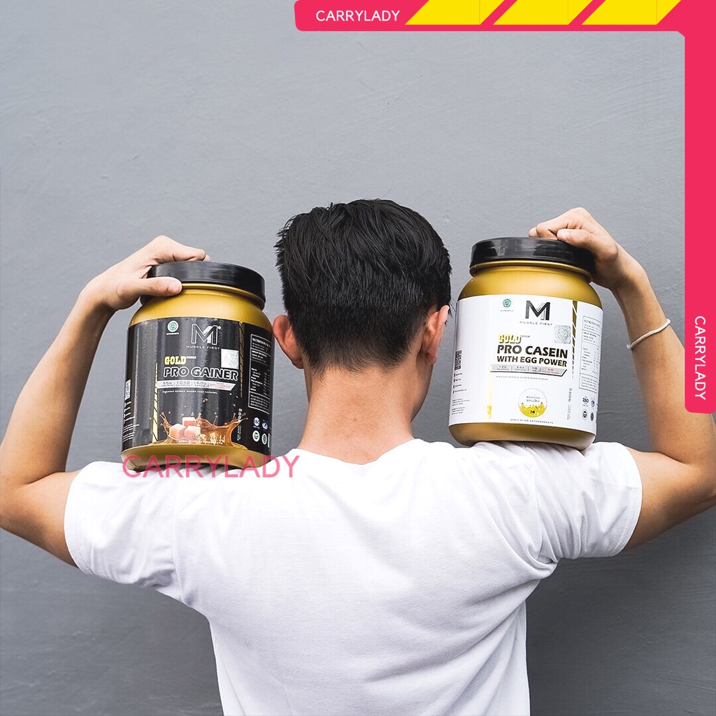 M1 MUSCLE FIRST PRO GOLD GAINER 6 LBS 2.7 KG WEIGHT GAINER PENGGEMUK 6LBS PROGAINER NAIK BERAT BADAN GEMUK SUSU PROTEIN MUSCLEFIRST