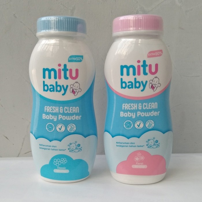 MITU BABY POWDER FRESH&amp;CLEAN 50GR+25GR