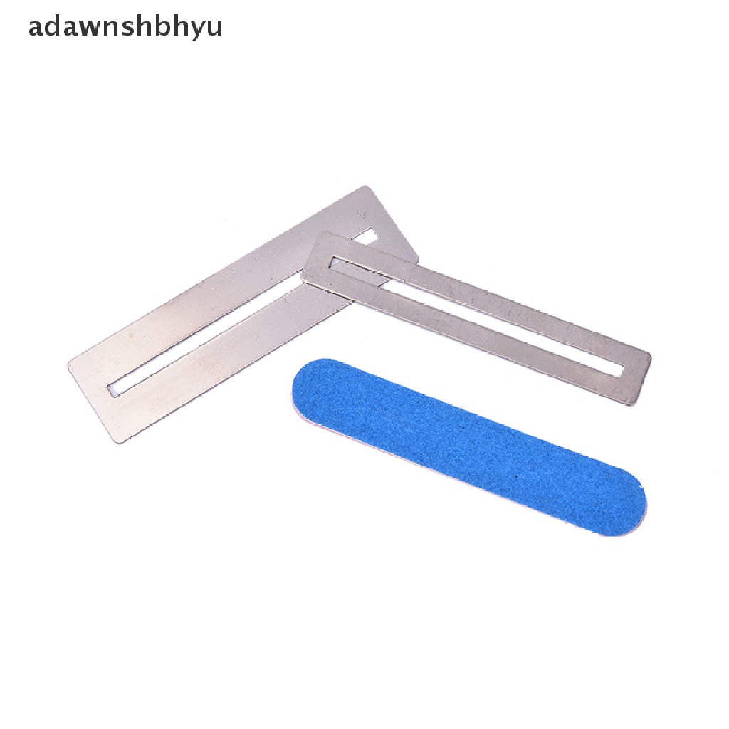 Set Alat Perbaikan fret Gitar adawnshbhyu shims &amp; Sanding Polish Pelindung Stainless Steel