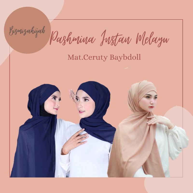 [COD] Pashmina Instan Melayu/Pashmina inner malaysia/Hijab instan viral kekinian/Hijab Instan Malay