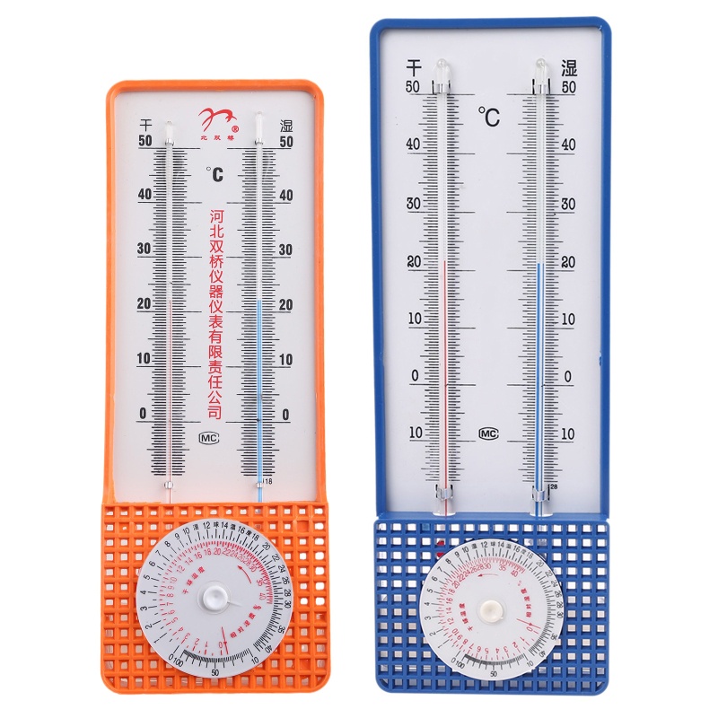 Mary Termometer / Hygrometer Basah / Kering Bentuk Bohlam Untuk Rumah Kaca