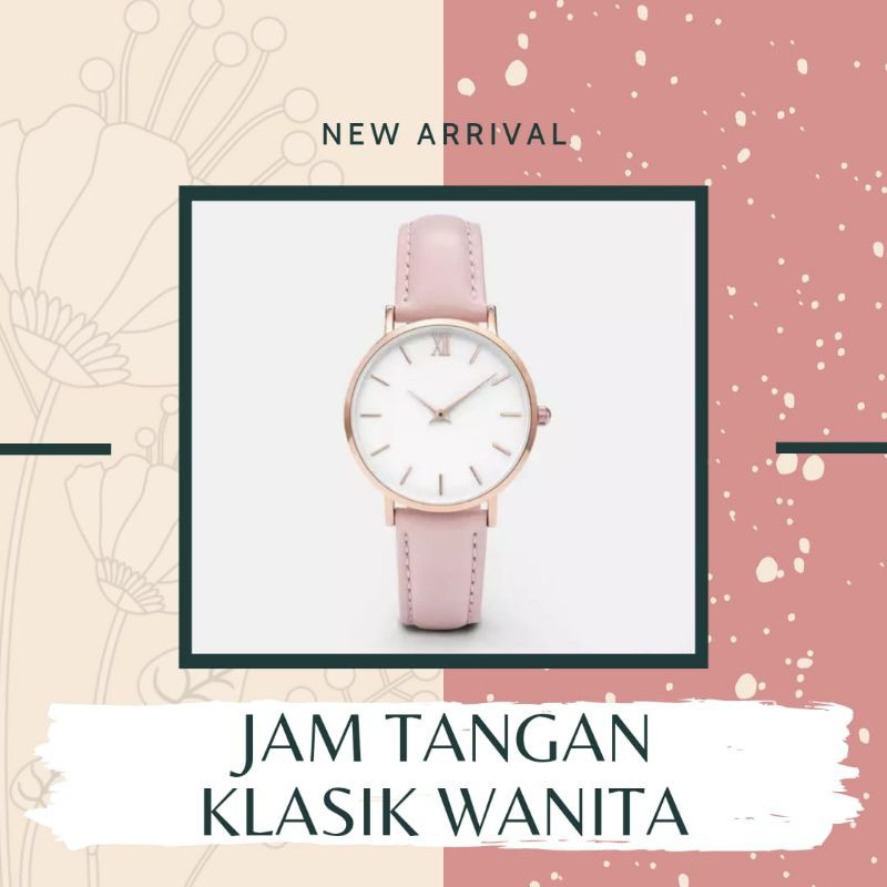 Jam Tangan Klasik Wanita + Box