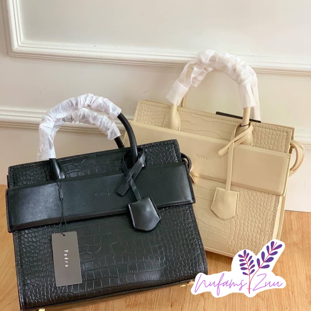 Tas Jinjing | Tas Slempang Wanita PDR A12112 Branded Brendit Murah Hitam, Putih