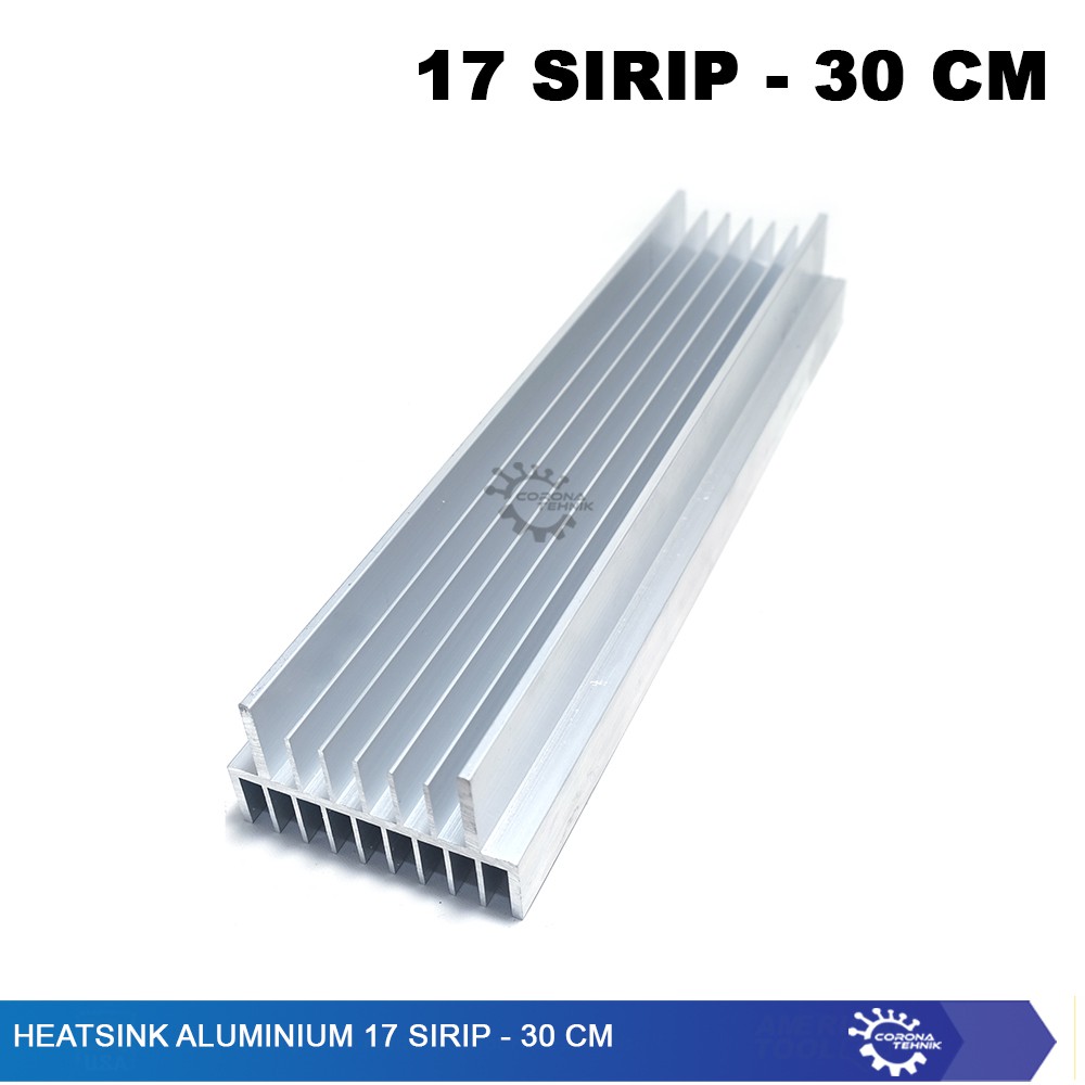 Heatsink Aluminium 17 Sirip - 30 cm