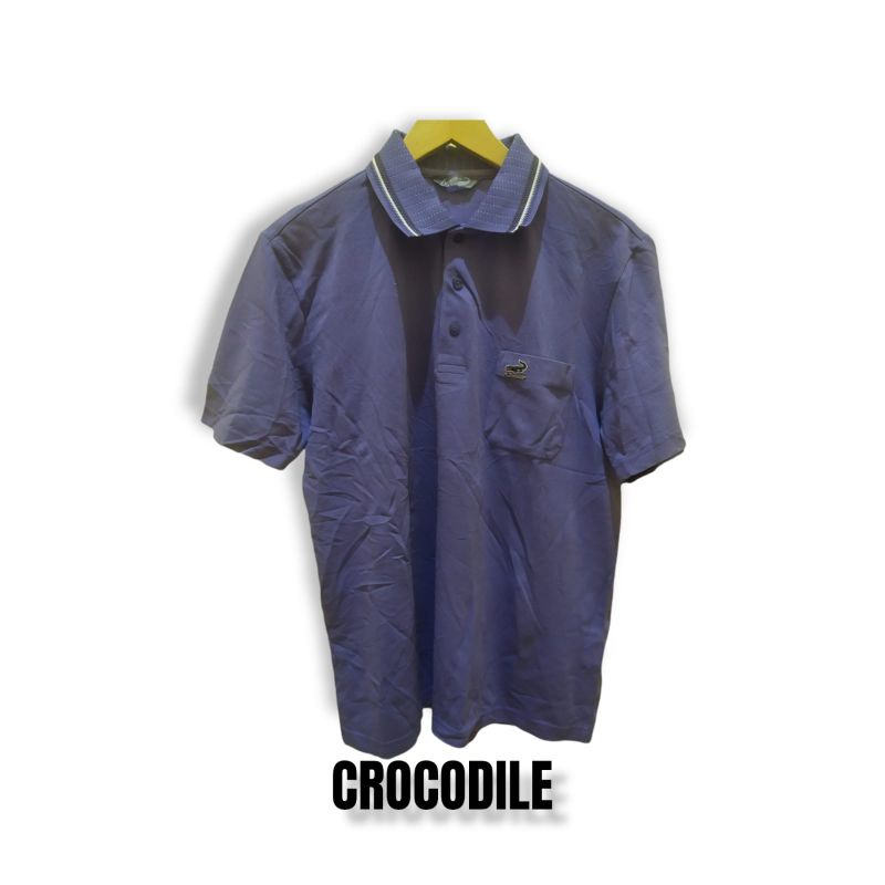kaos kerah original crocodile second free 1topi random