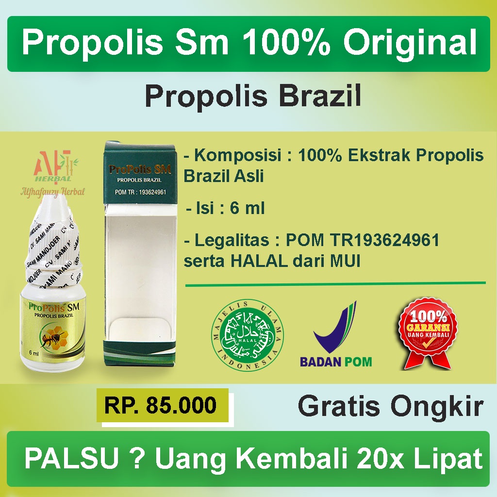 Jual Propolis Sm Brazil Original Isi 6 Ml Ekstrak Propolis Brazil Bpom