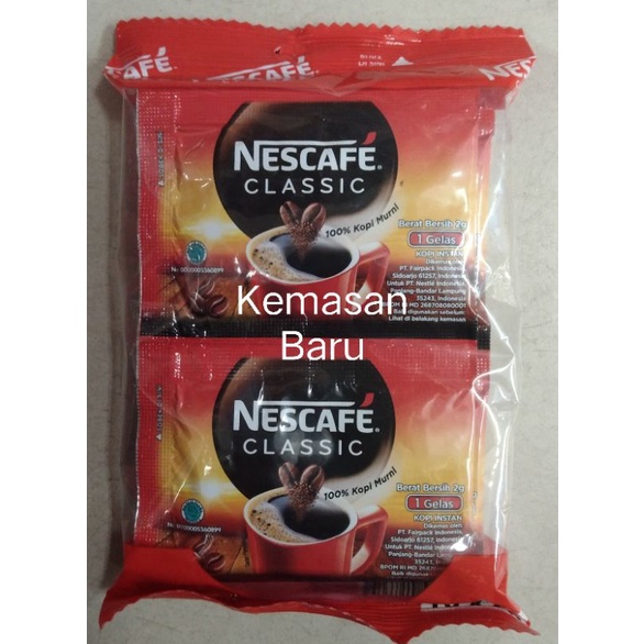 

Nescafe classic 10's ×2 gram