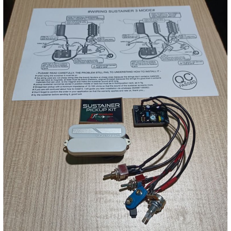 pickup sustainer gitar high quality