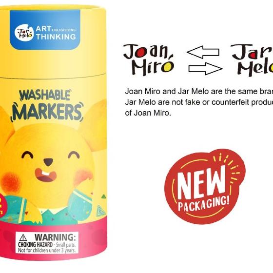 

Joan Miro Babyroo Washable Markers 12 Colors Spidol Warna Anak