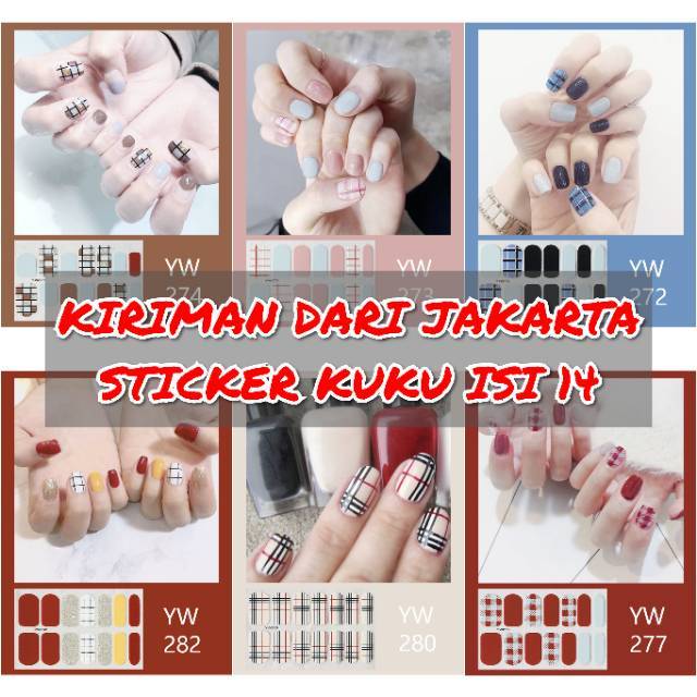 Stiker kuku nail sticker (271-290)