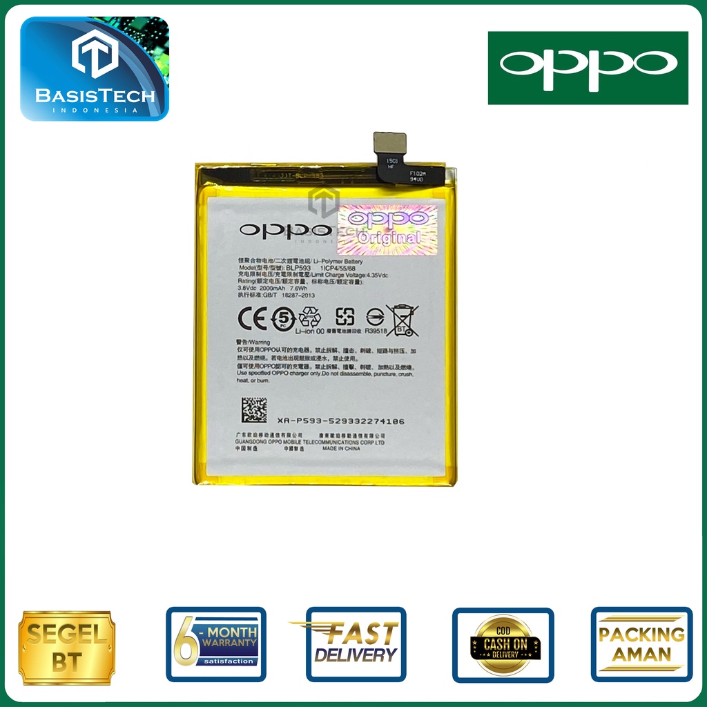 BATERAI OPPO NEO 5 R1201 - NEO 5S - A31 2015 - A31T A31C A31U - BLP593 - ORI99