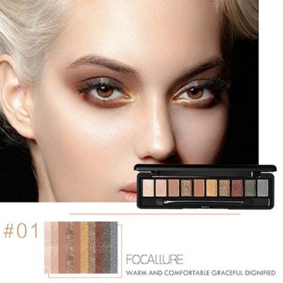 Palette Focallure eyeshadow smoked 10 color #1
