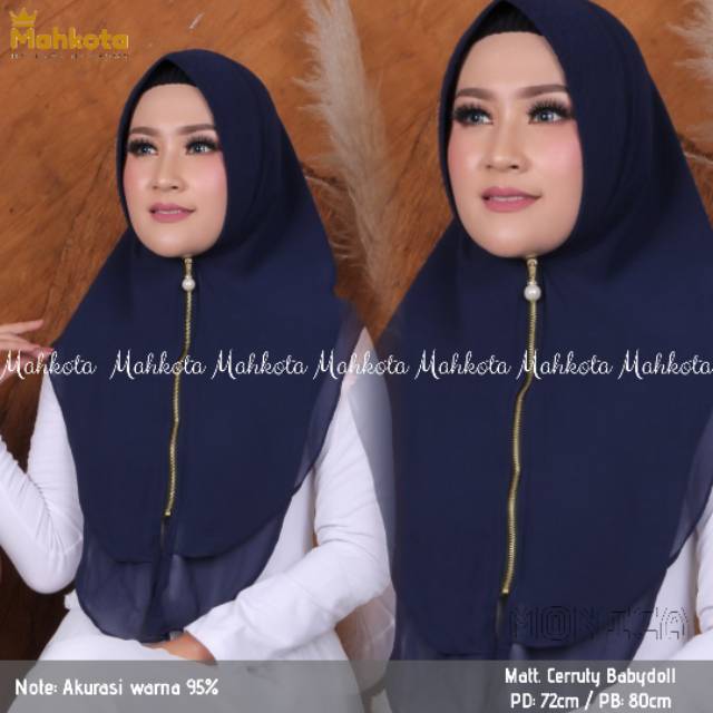 Hijab monica zipper terbaru (ori ayyubi)