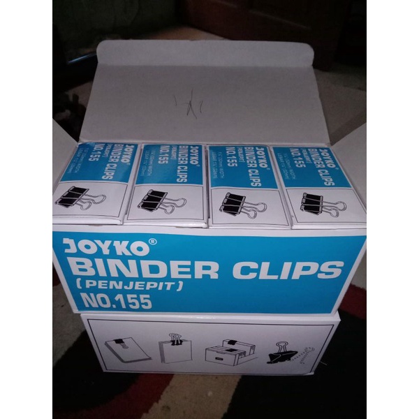 

Joyko clips binder no.155 isi 1gros 12 lusin