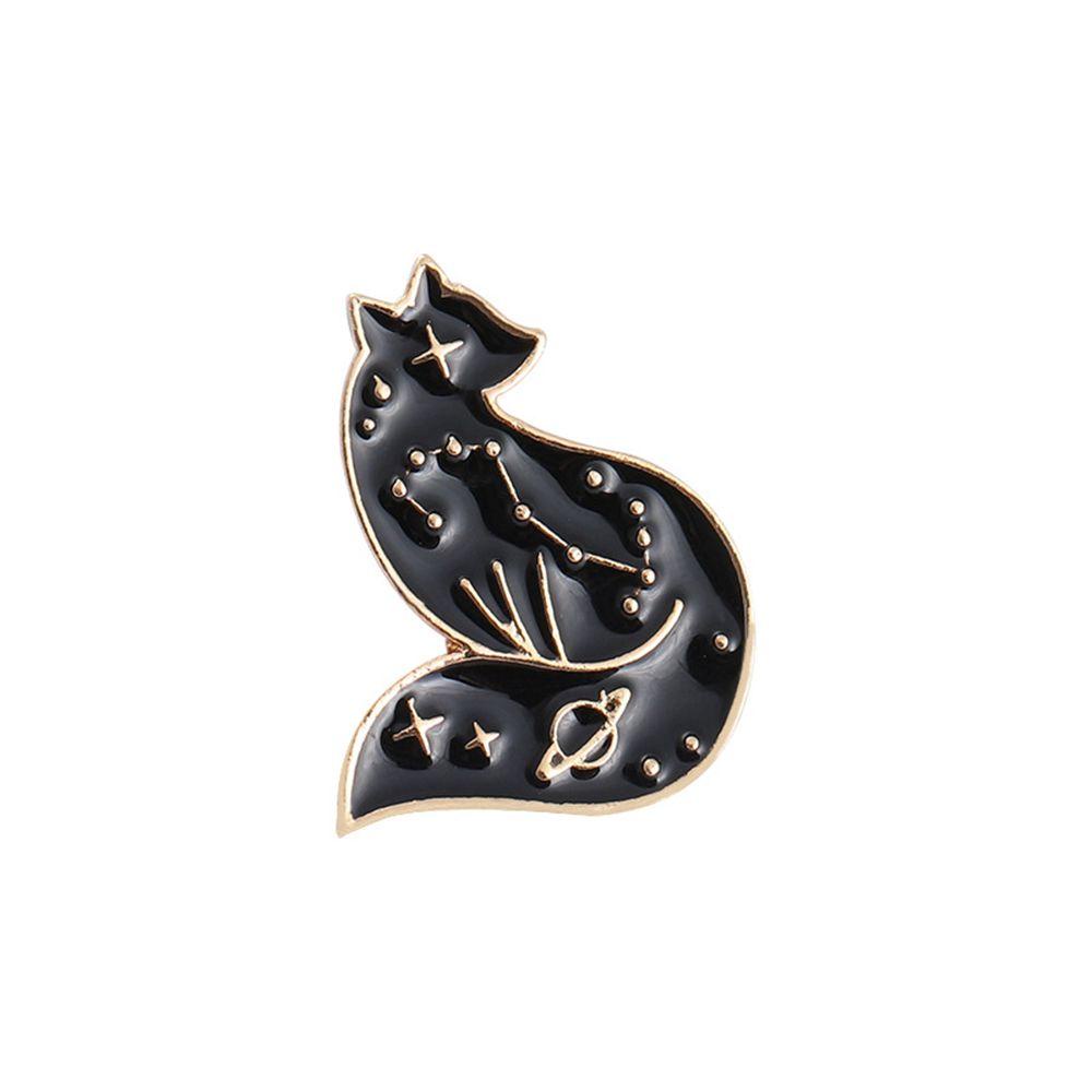 Lily Hewan Bros Hadiah Punk Kerah Aksesoris Kelinci Penyu Laut Fox Lapel Badge