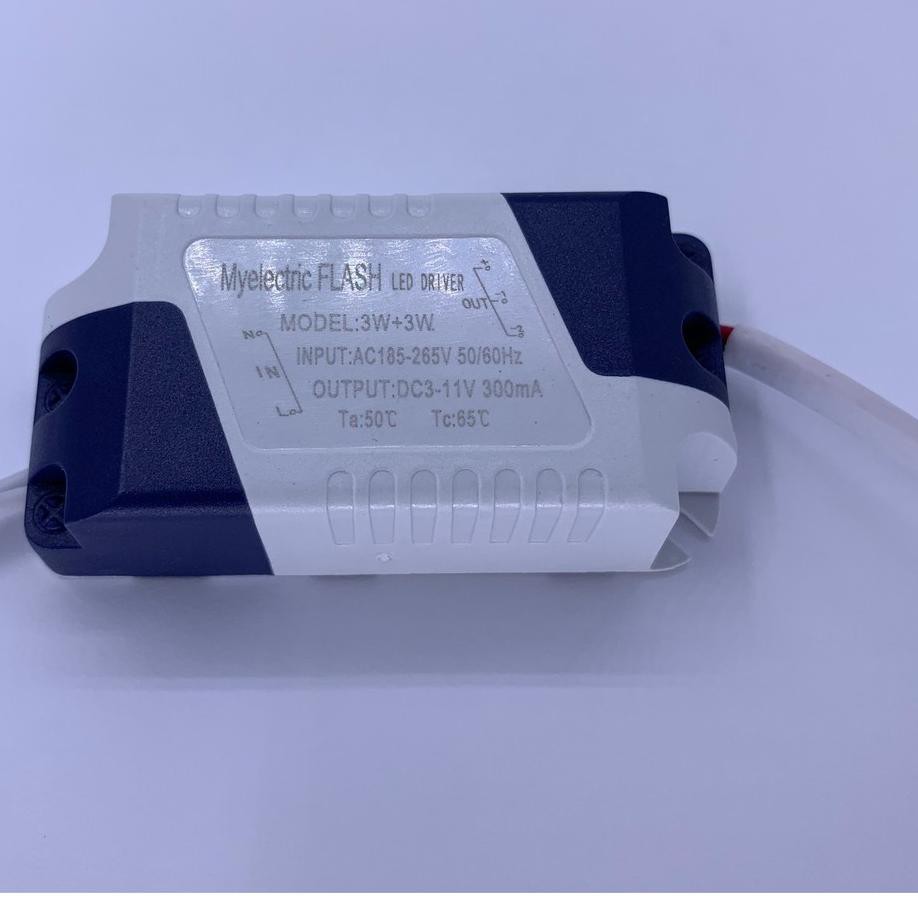 (TERBARU) >> 112ZAF LED Driver 3+3W Adaptor Downlight /Panel Led 2 warna