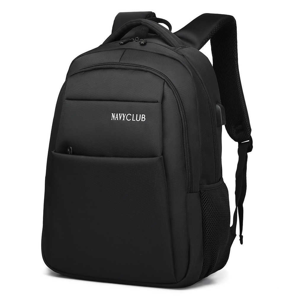 NAVY CLUB TAS RANSEL LAPTOP PUNGGUNG EIFB BACKPACK BUILT IN USB CHARGER UP TO 14INCH FREE BAG COVER