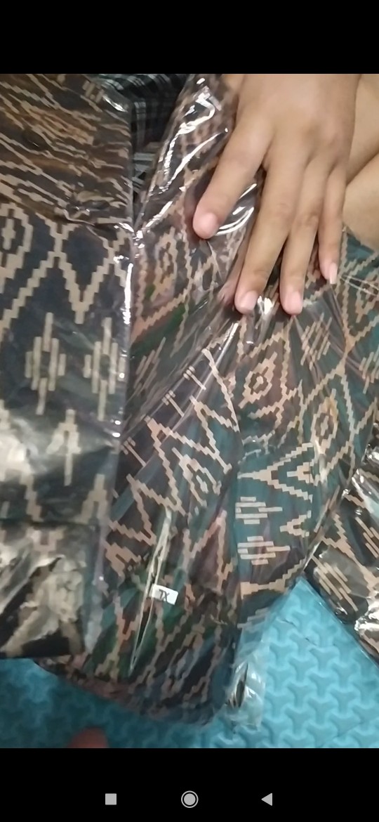 Bswart Batik Hrb026 Kenongo Hem Lawasan Sogan Lengan Panjang Padi Pekalongan M L Xl Batik Pria Murah