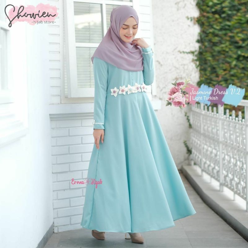 ERMA HIJAB - Dress Jasmine V2 by ErmaHijab - Gamis Remaja Tosca