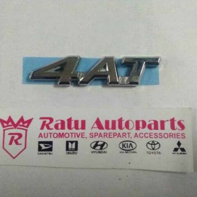 Emblem Tulisan 4AT automatic Toyota Avanza Kijang