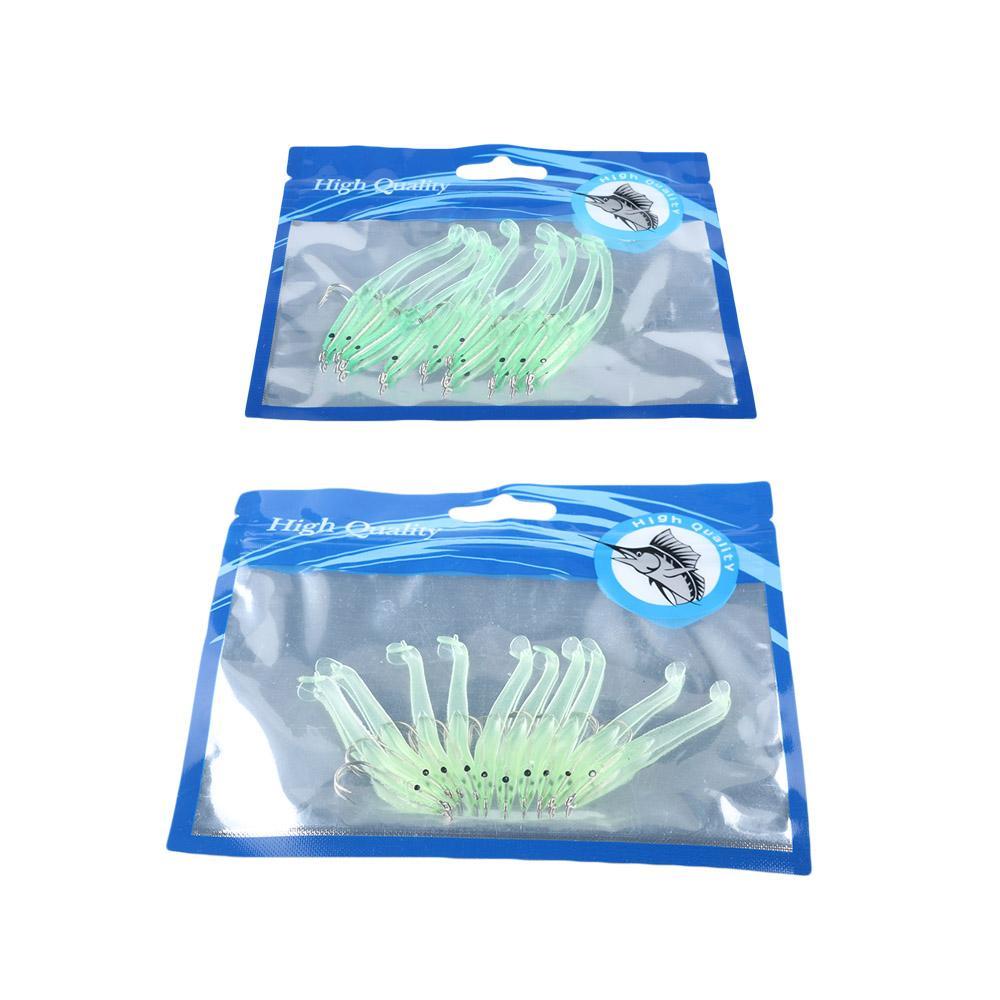 CHOOKYY 10pcs Ikan Belut Lure Tahan Lama Portabel Bercahaya Memimpin Jig Kepala