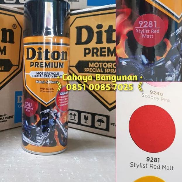 Terbaik..[simbol2] Pylox DITON PREMIUM Stylist Red Matt Merah Dop Doff 9281 Bkn Samurai .,