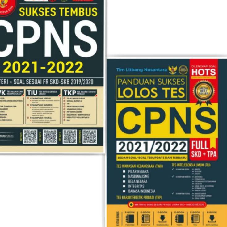 (SEDANG DISKON) BUKU TES CPNS PANDUAN SUKSES LOLOS TES CPNS SUKSES TEMBUS CPNS 2021 2022